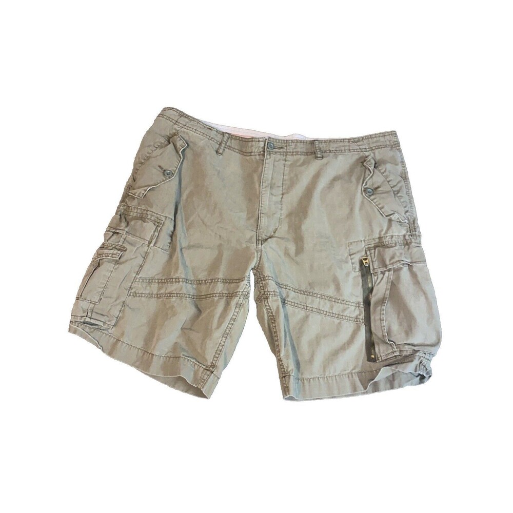 Polo Ralph Lauren Men's Cargo Shorts 40 Khaki Brown Military Surplus Y2K Vintage
